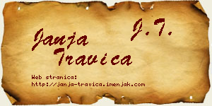 Janja Travica vizit kartica